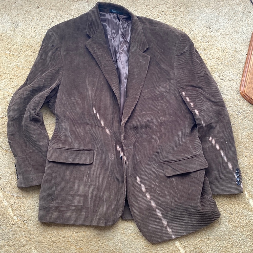 Oversized { Ralf Lauren} brown corduroy blazer. Unknown size